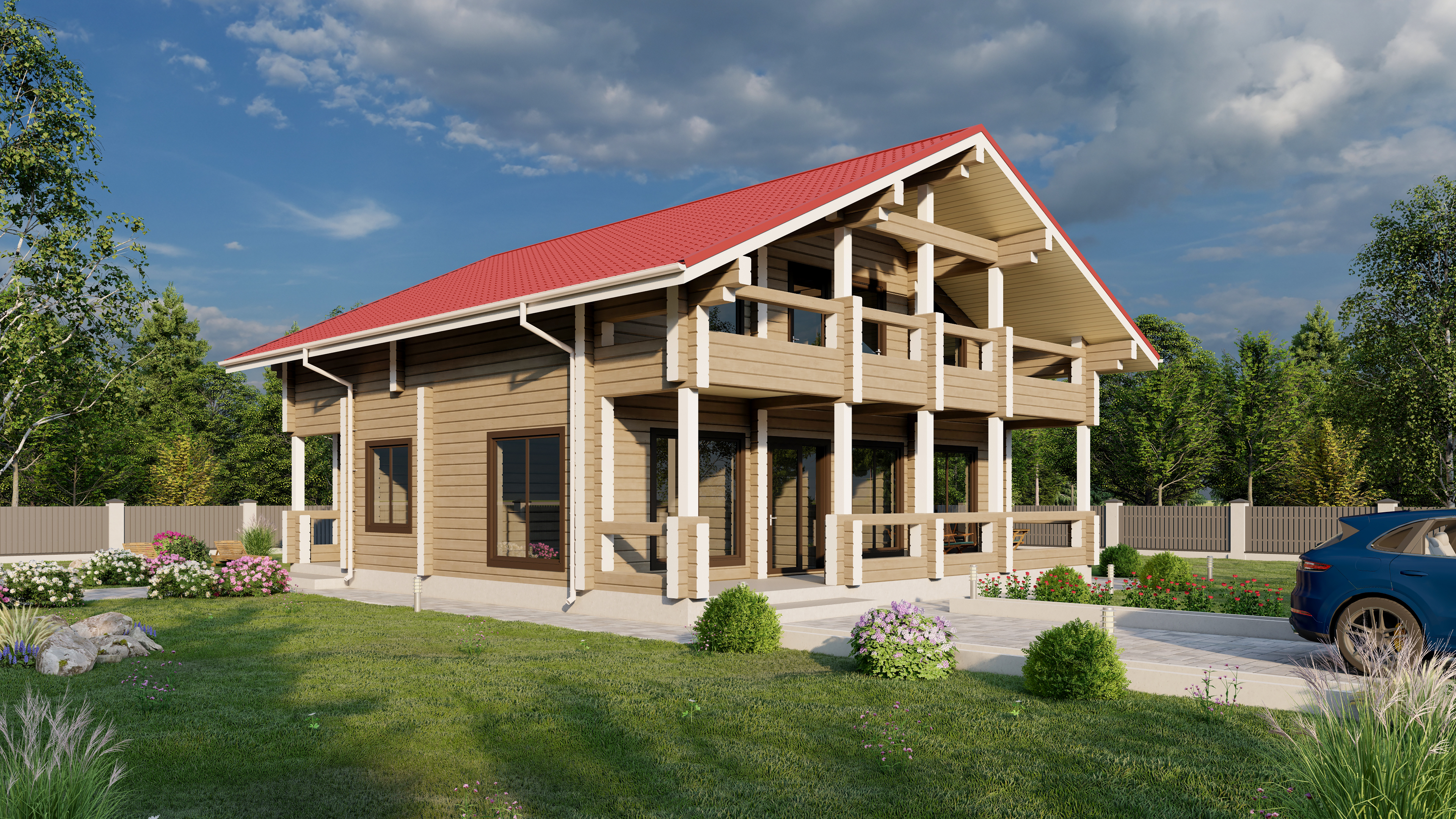 Дом из клееного бруса VZ-303